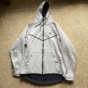 Nike Light Grey Tech Fleece Hoodie XL